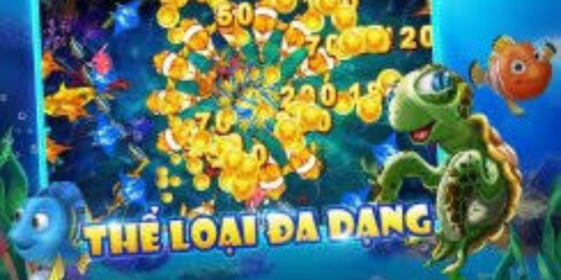 Bắn cá nhân ngư được tính điểm dựa vào sinh vật.
