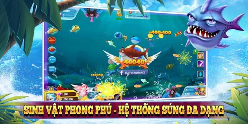 Game được thiết kế giao diện sống động mô phỏng đại dương thật