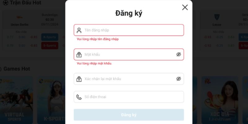 Hướng dẫn đăng ký Wi88 tài khoản chi tiết
