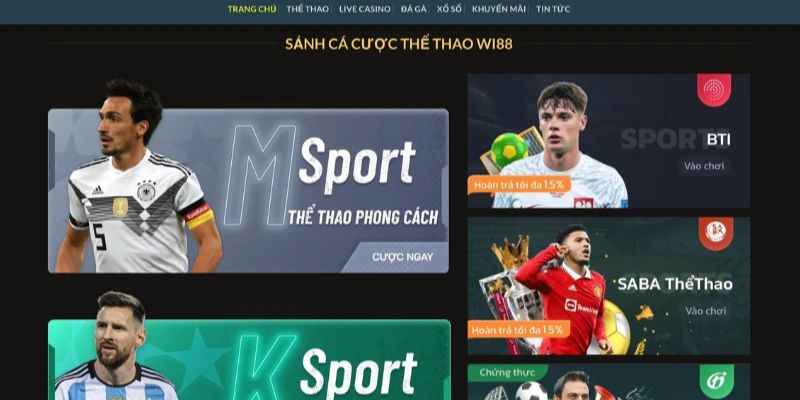 Kinh nghiệm cược thể thao Wi88 hiệu quả
